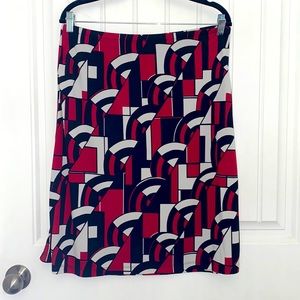 NY&Co Black, Red and White Skirt